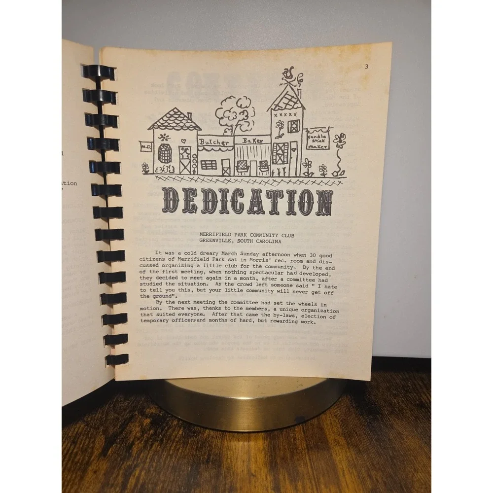 Merrifield Park Community Club‎ Cookbook 1972 Greenville, South Carolina